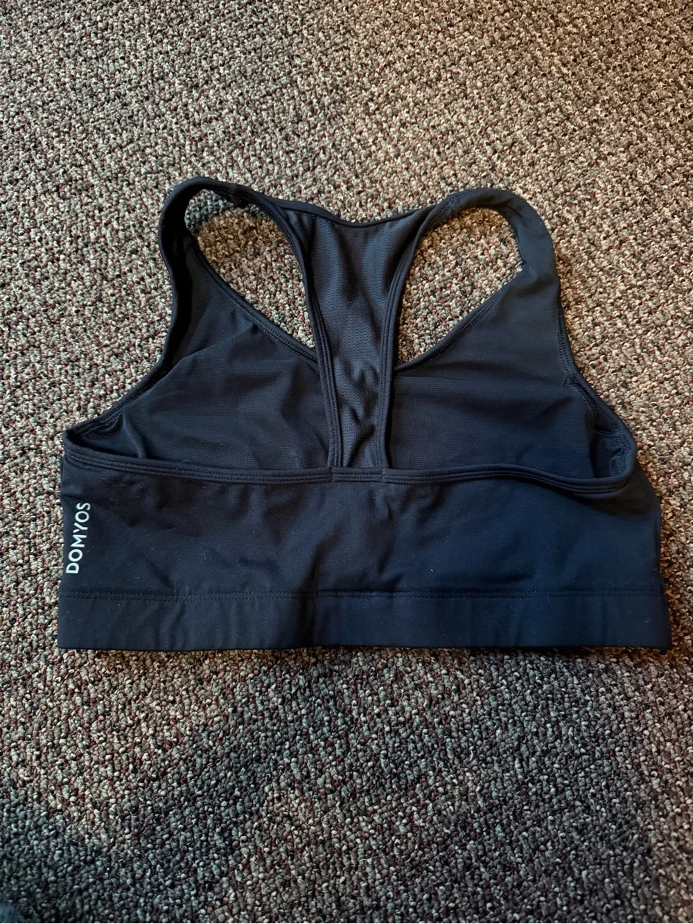 Black Racerback Sports Bra - Unbranded